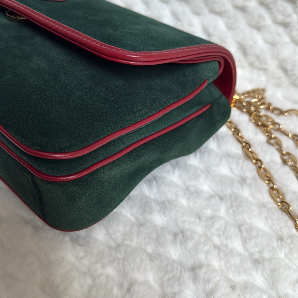 Gucci Marina Suede Handbag-576421-Authentic-EUC - Picture 5 of 17